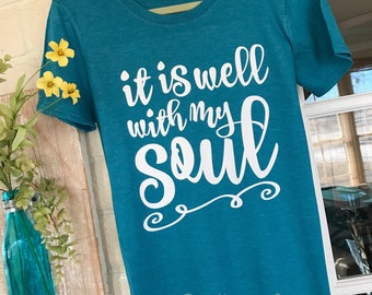 It is well with my soul raglan t-shirt