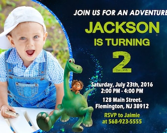 The Good Dinosaur Invitation Birthday Party