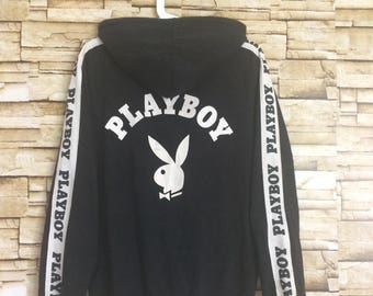 black playboy hoodie