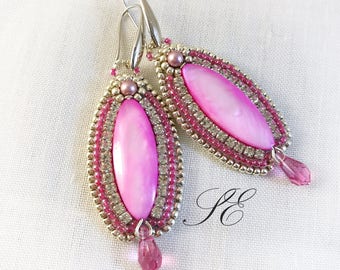Merald Gloxinia Flower Cinderella Edit Earrings