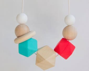 Fiddle Silicone Necklace | Teething Necklace | Teething Jewelry | Teething baby | Baby shower gift | Nursing Necklace| Chew Necklace