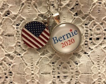 Bernie Sanders Charm Necklace/Bernie 2020 Charm Necklace/Bernie for President Necklace/Bernie Sanders