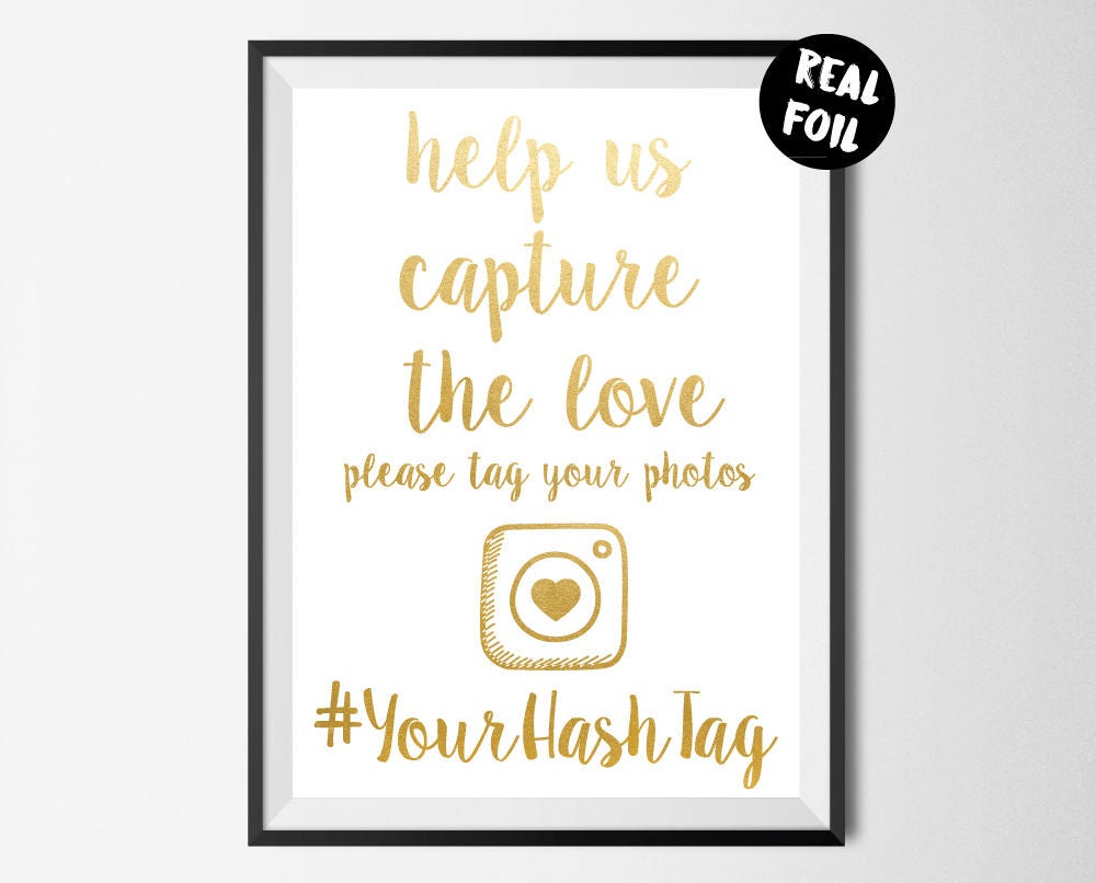 Help Us Capture The Love Foil Print Wall Art Wall Print