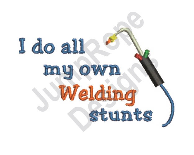 Welding Tool Stunts Machine Embroidery Design