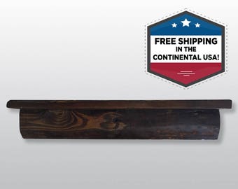 Farmhouse Style Wood Shelf, Farmhouse Chic Shelf, Reclaimed Wood Wall Shelf, Wood Fireplace Mantle, Fixer Upper Style, Rustic Wall Mantle