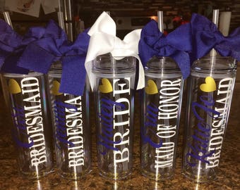 Personalized Tumbler, Bridesmaid tumbler, Bridesmaid Gift, wedding tumbler, bachelorette party,bridesmaid proposal, bridesmaids gifts