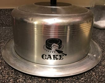 Vintage Aluminum Cake Saver