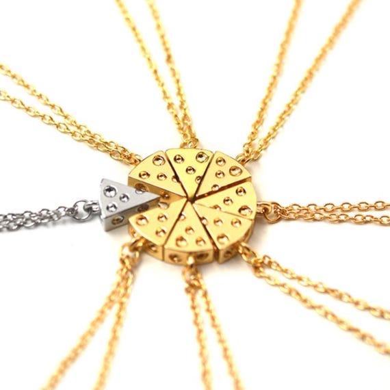 Best Friends' Whole Pizza Necklaces BFF Best Friends