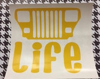 Inventory Sale!!!! - Jeep Life (YJ) Decal/YJ/Jeep Life/Jeep/Jeep Decal/Jeep Decals
