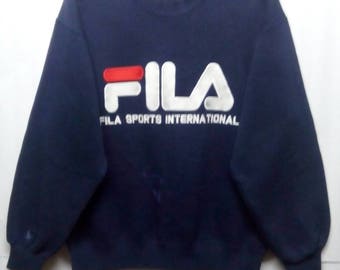 vintage fila spellout sweatshirt