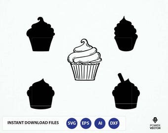 Cupcake SVG Cut Files. Cupcake Silhouette Svg. Cupcake Cut File. Cupcake Cricut File. Muffin Svg File. Birthday Cupcake Svg. Cupcake Dxf