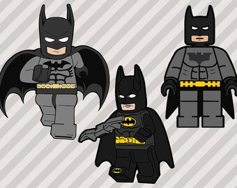Batman Lego Svg, Clipart, Batman Cutfile, Dxf, Eps vectors for vinyl design, scrapbooks, cricut/cutting machines, Decals, shirts, Batman svg