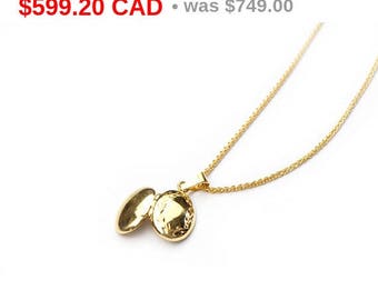Gold Locket Necklace