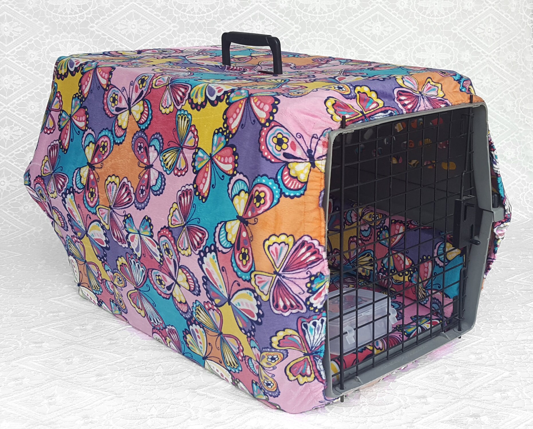 Relaxing Pet Carrier Cover Set Medium Memory Foam Pet Bed