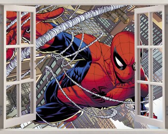 Spiderman Wall Mural spiderman wall mural | etsy Spiderman Wall Mural spiderman wall mural | etsy