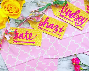 Personalized Gift Tags + bags