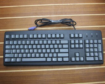 Gateway SK-1510 P/N: 7004953 PS/2 Desktop Computer Keyboard, Gray/Black
