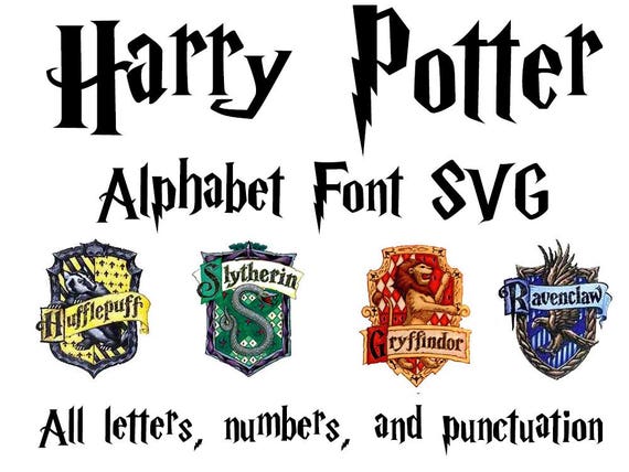 Harry Potter Font SVG Harry Potter Alphabet SVG Harry