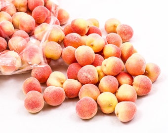 50x Peach Lifelike Fruit Small Kitchen Artificial Fake Food Display Home Decoration Craft DIY Miniature A1922