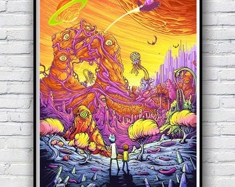 Rick and Morty Poster, Rick and Morty Poster Print, Available in 4 sizes