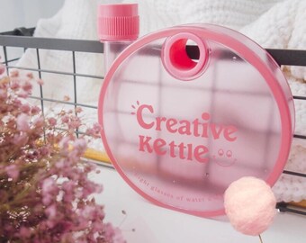 Unique pink water bottle