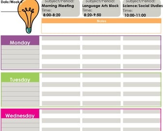 Teacher Planner Tabs - Planner Tabs - Tab Upgrade - Customized Tabs - Lesson Plan Tabs - Personalized Lesson Tabs - Lesson Planner - Tabs