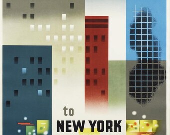 Poster design vintage NYC A2 format.