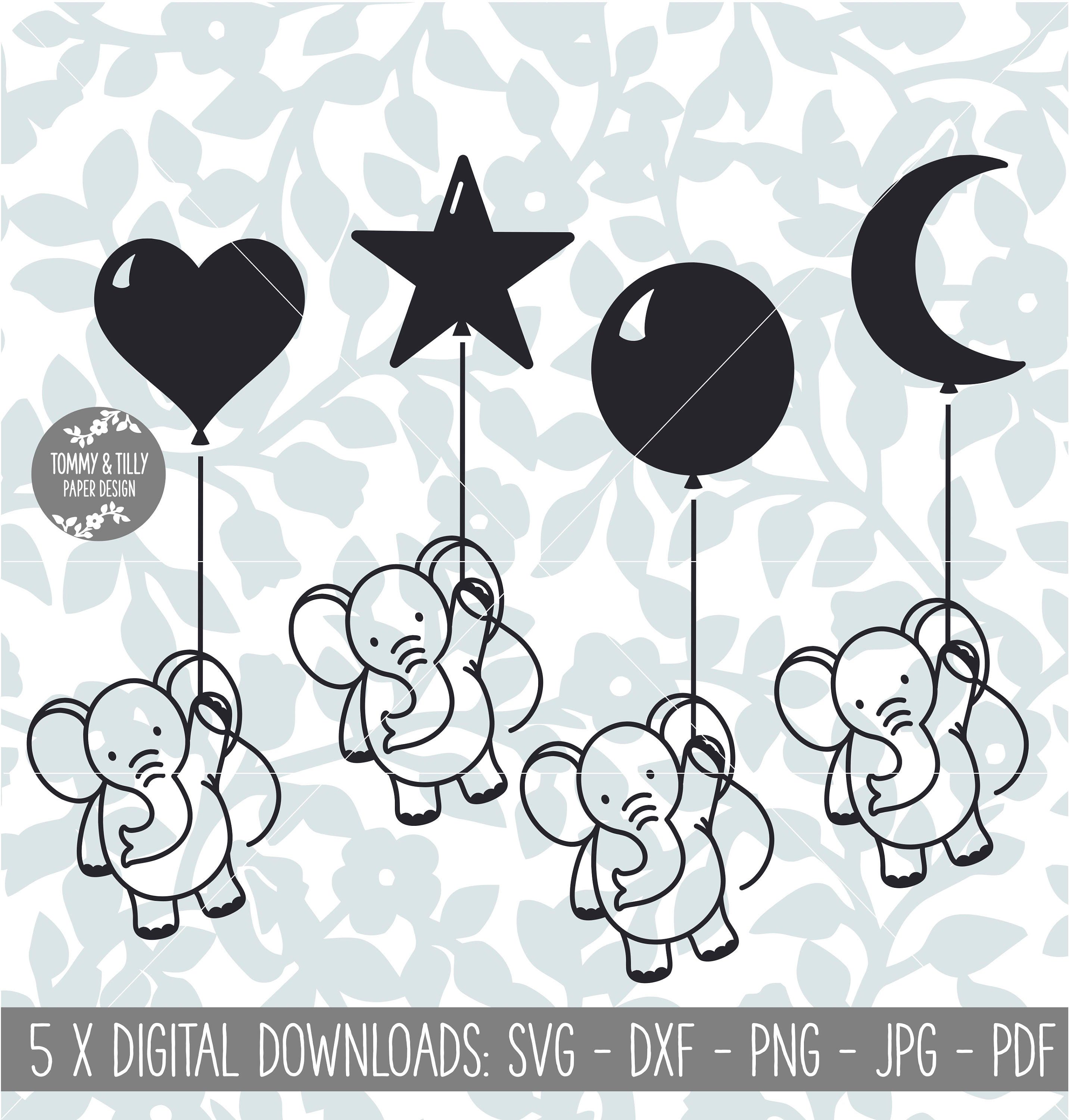 Free Free 263 Elephant With Balloon Svg SVG PNG EPS DXF File