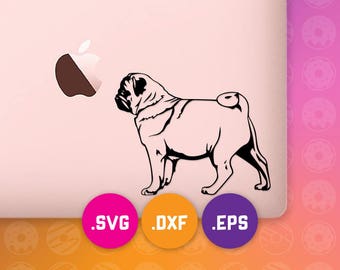 Download Pug decal | Etsy