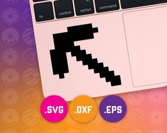 pickaxe svg, pickaxe dxf, pickaxe cut file, pickaxe eps, minecraft svg, minecraft dxf, minecraft cut file, minecraft eps, minecraft cricut