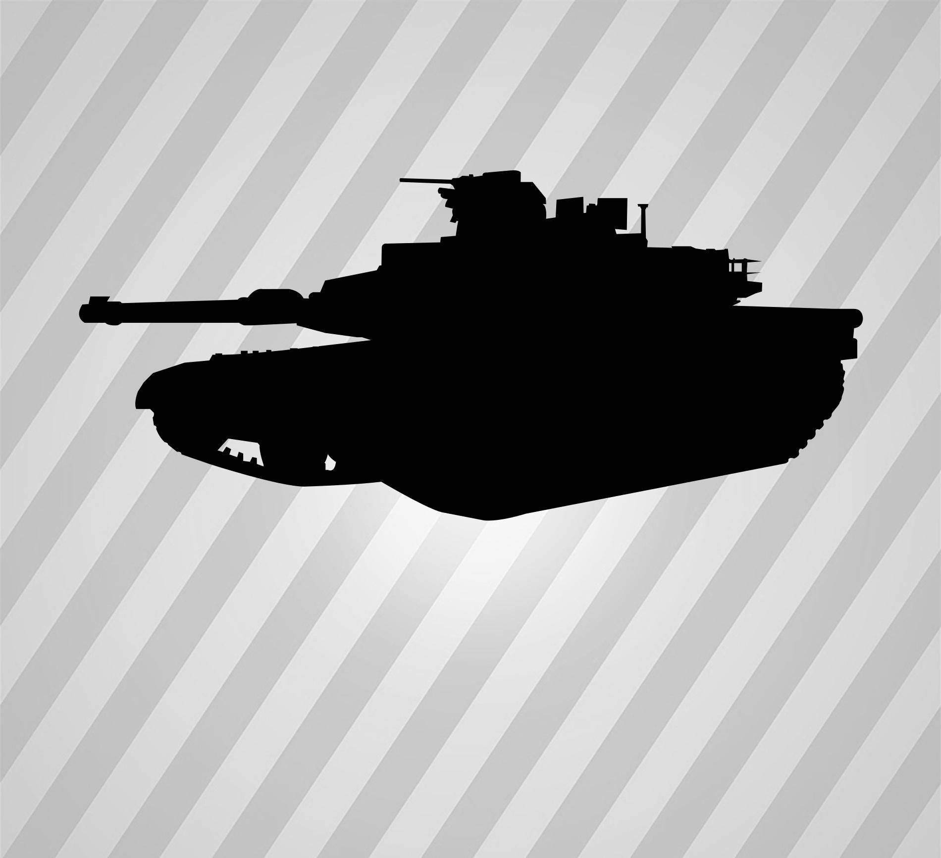 Tank Svg Tank Silhouette Svg Svg Files Army Military - vrogue.co