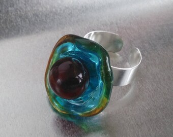 Silver Bow ring - in - the sky