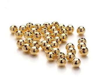 10 beautiful imitation brass beads good quality, color or 6mm