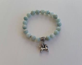 Amazonite (8 mm beads) bracelet