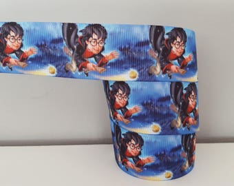 1 meter of Ribbon Gros Grain Harry Potter