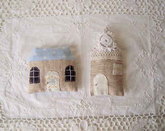 Lavender sachets, set of two, winter theme