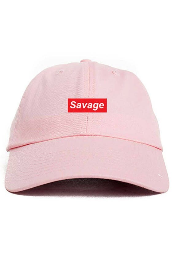 Savage Supreme Box Logo Dad Hat Adjustable Baseball Cap New