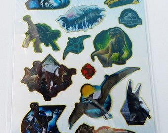 reusable stickers dinosaur Jurassic World Board fun foiled stickers