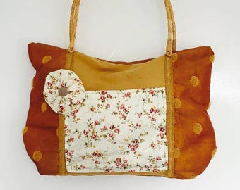 burnt orange shoulder bag