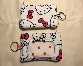 ID coin purse, change purse, ID wallet, credit card wallet, ID key chain