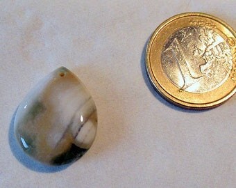 Orbicular ocean - ref42021 - pierced - 24x18x5mm Jasper