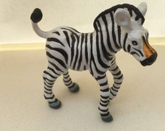 Zebra figurine | Etsy