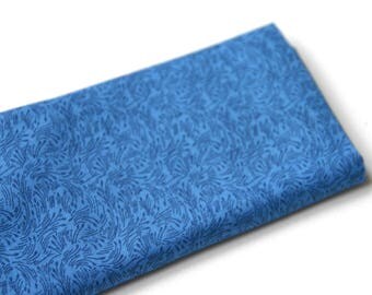 Patchwork blue thin patterned fabric
