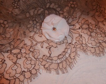 Hair clip - silk flower headband