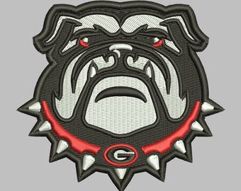 Georgia Bulldogs Embroidery Design 3 Sizes 8 Formats