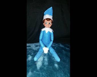 doll blue elf on the shelf