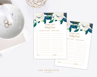 Name that Baby Tune Baby Shower Game | Name That Tune Game | Diana Collection | PDF Instant Download