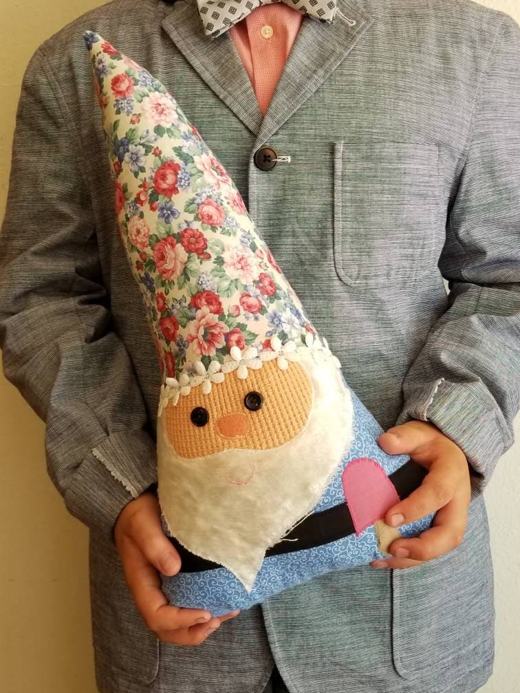 Gnome Doll Garden Gnome Fairy Tale Pillow Whimsical