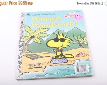Where's Woodstock, Little Golden Book, Peanuts, Charlie Brown, Summer ~ The Pink Room ~ 170208