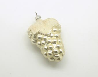 Vintage Christmas Silver Glass Ornament Christmas Decoration West Germany